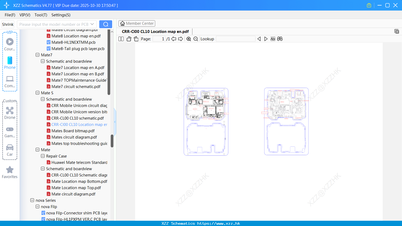 Huawei CRR-Cl00 CL10 Location Map En